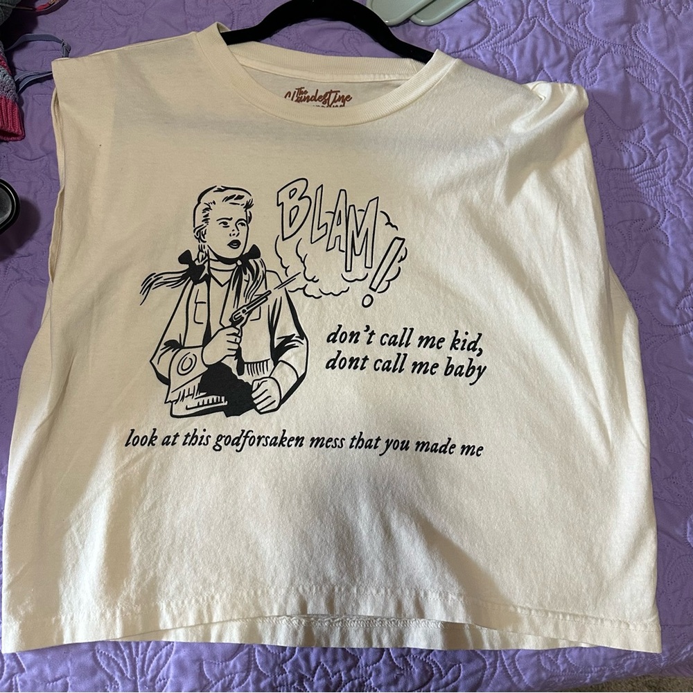 NWOT Blam! Taylor Swift Graphic Sleeveless Tee